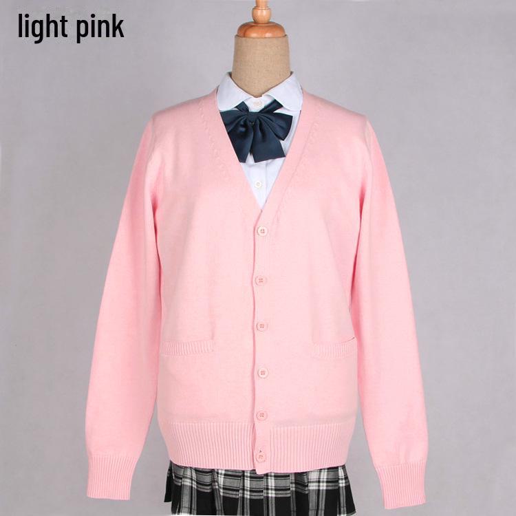 Svetr kardigan ve stylu sen pro JK pro ženy - Vysokoškolská uniforma, jaro a podzim