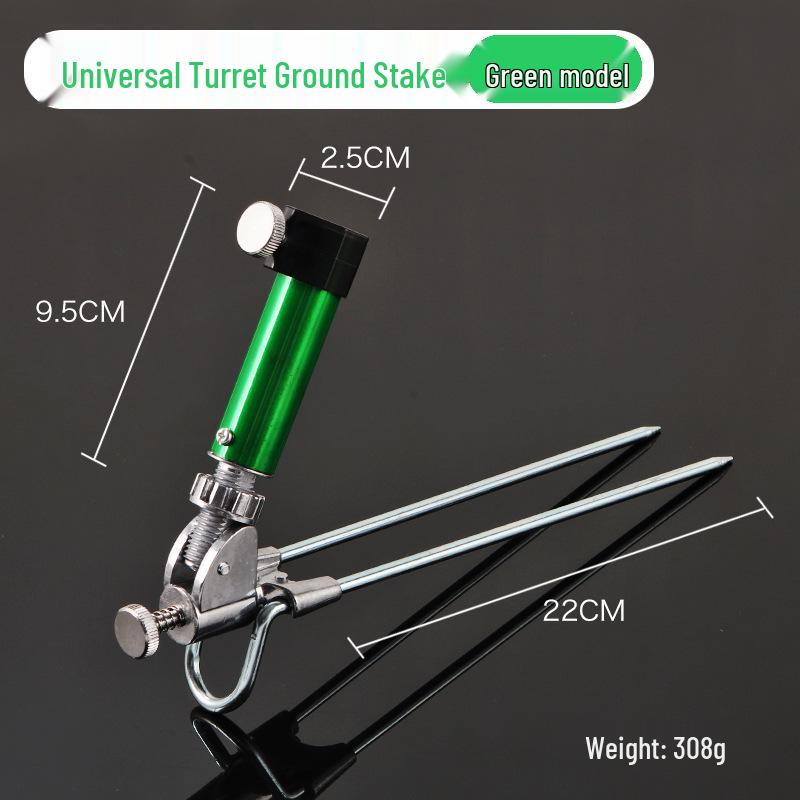 Two-in-One Fishing Rod Holder & Chair with Thickened Hardened Design, Stainless Steel Stand for Taiwan Fishing