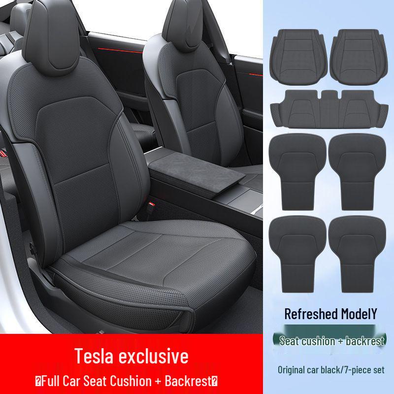

Tesla Model Y Seat Cushions & Chair Protection - Nappa Leather Interior Upgrade