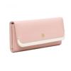 Women Long Wallet Large Capacity PU Leather Clutch Wallet Fashion Trifold Card Holder Coin Purse Lady Organizer Handbag Wrist Wallet