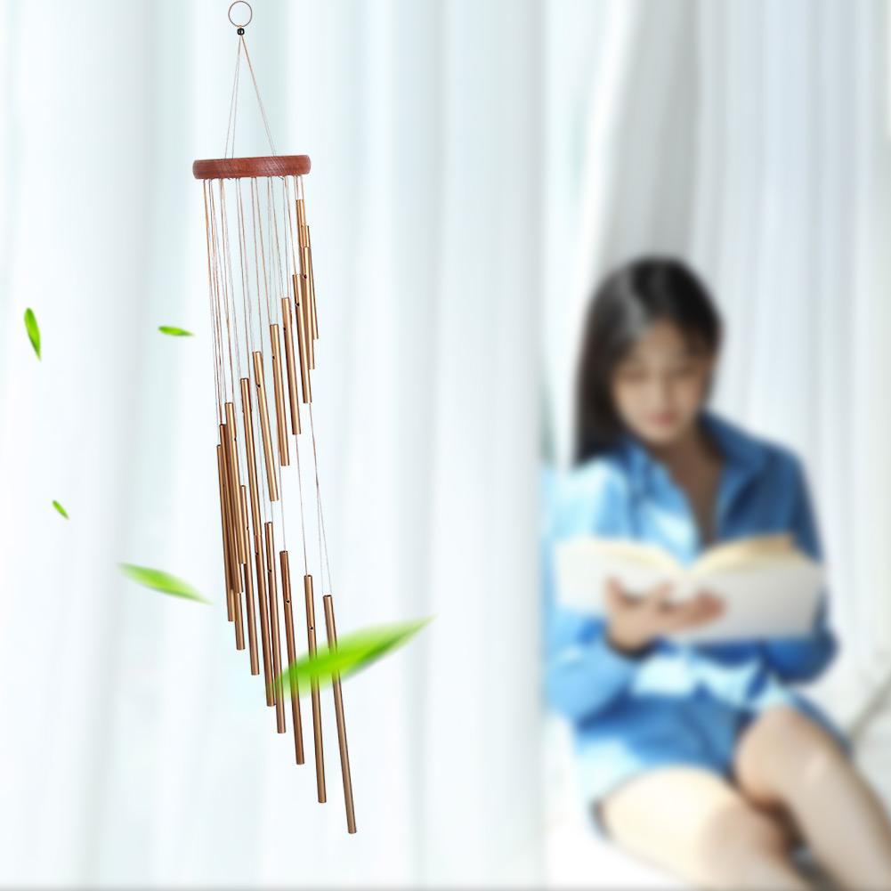 18 Metal Tubes Wind Chimes Outdoor Indoor Garden Patio Balcony Decor Birthday Gift
