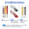 Crayon de charpentier - enhon - enhon-carpenter pencils - 4 pièces - résistant à l'eau - ergonomique