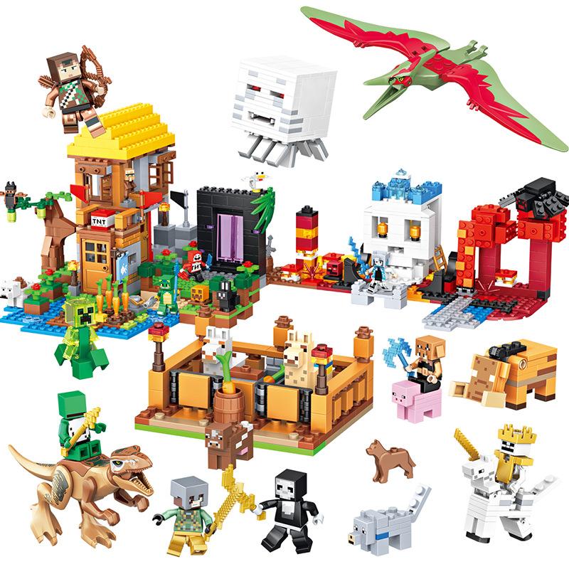 Höllenlegion Bausteine Kriechende Hütte Enderdrache Minifigur Jungen Bausteine Spielzeug