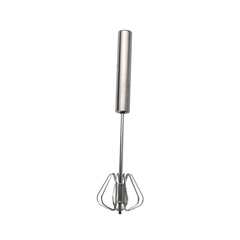 Haoliso Stainless Steel Semi-Automatic Rotating Egg Beater Set