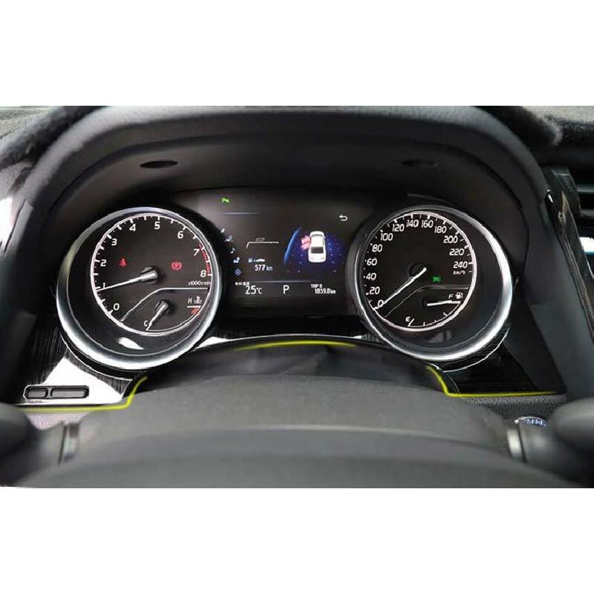 For Toyota Camry 2018-2021 Black Titanium Dashboard Panel Frame Cover Trim 3pcs