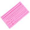 Twist Rope Fondant Mould Macrame Tassel Silicone Moulds Sugarcraft Baking Tools Cake Border Cake Decorating Tools Candy Clay Chocolate Moulds