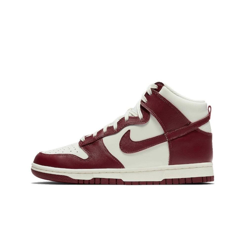Nike Dunk High Sail Team Red