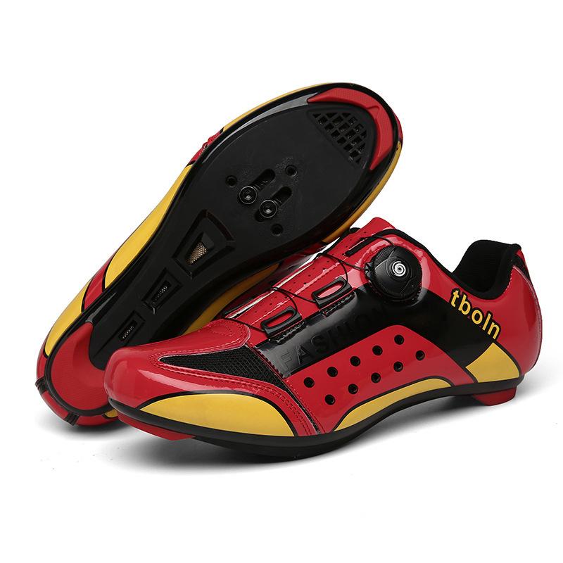 Cycling shoes New bicycle shoes Men's and women's mountain bike lock shoes Hard sole pull road bike lock pedal lock shoes