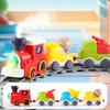 Non-Toxic Track Steam Train Children Electric Track Train Toy Children And Children Gift Steam Rail Car With Light Music Mini Engineering Car Set