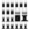 20-Piece Universal Bi-metal Oscillating Saw Blade Set with Quick Release for Woodworking Tools