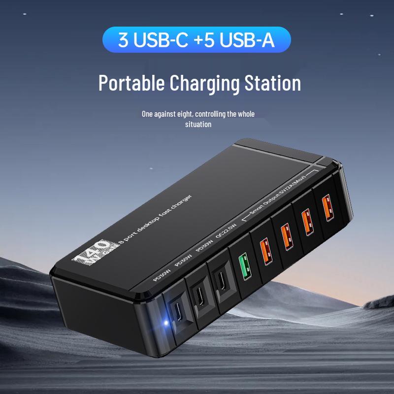 Multi-Port Fast Charging Gallium Nitride USB Charger AU standard