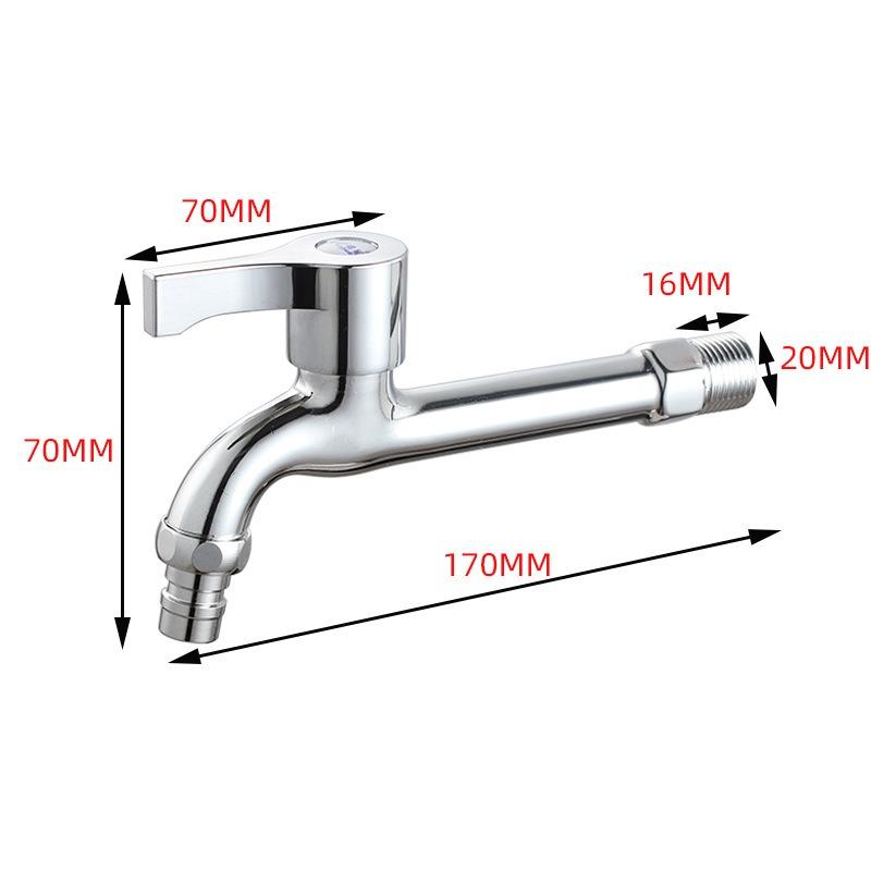 Washing Machine Tap 20mm Copper Water Faucet Extended Washing Machine Faucet One In Two Out Multifunctional Faucet