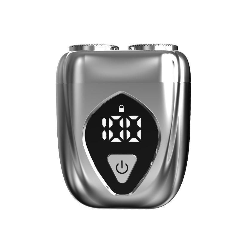 

Новая электрическая магнитная бритва Портативная мужская бритва из сплава Моющаяся бытовая бритва с двойной головкой для бороды