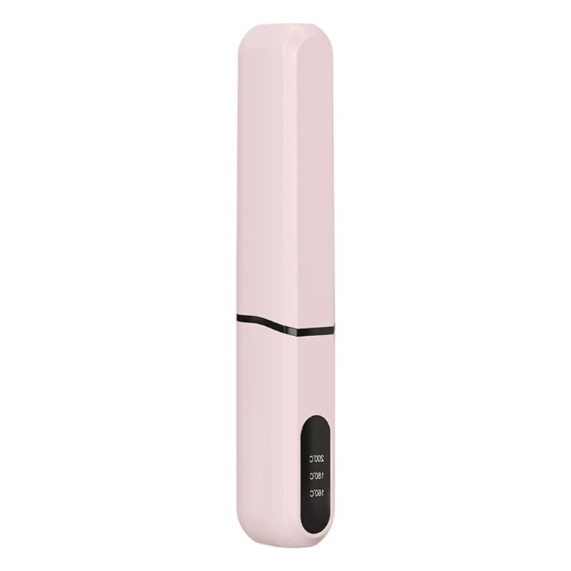 

Straightening Comb Fast Heating Ionic Conditioning Technology Adjustable Temperature Hair Styling Comb Ergonomic Handle розовый