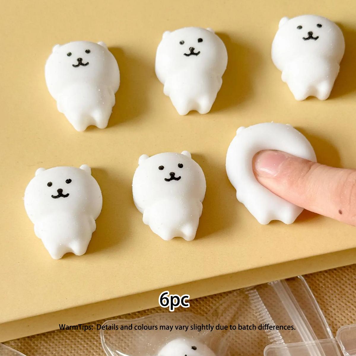 

6pcs Self deprecating Mini Bear Pinch Fun Play Bear Pinch Cute Expression Stress Relieving Toy Little Nose Ga Cute Children s Prize