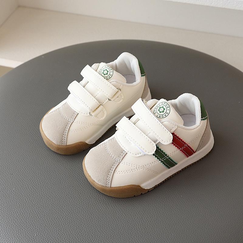 Autumn Winter Toddler Shoes Non Slip Soft Sole Block Casual Sneakers Three Colors Comfortable Walking Trainers For Kids