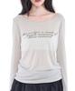 Alkialka Sheer Long Sleeve (Light Gray)