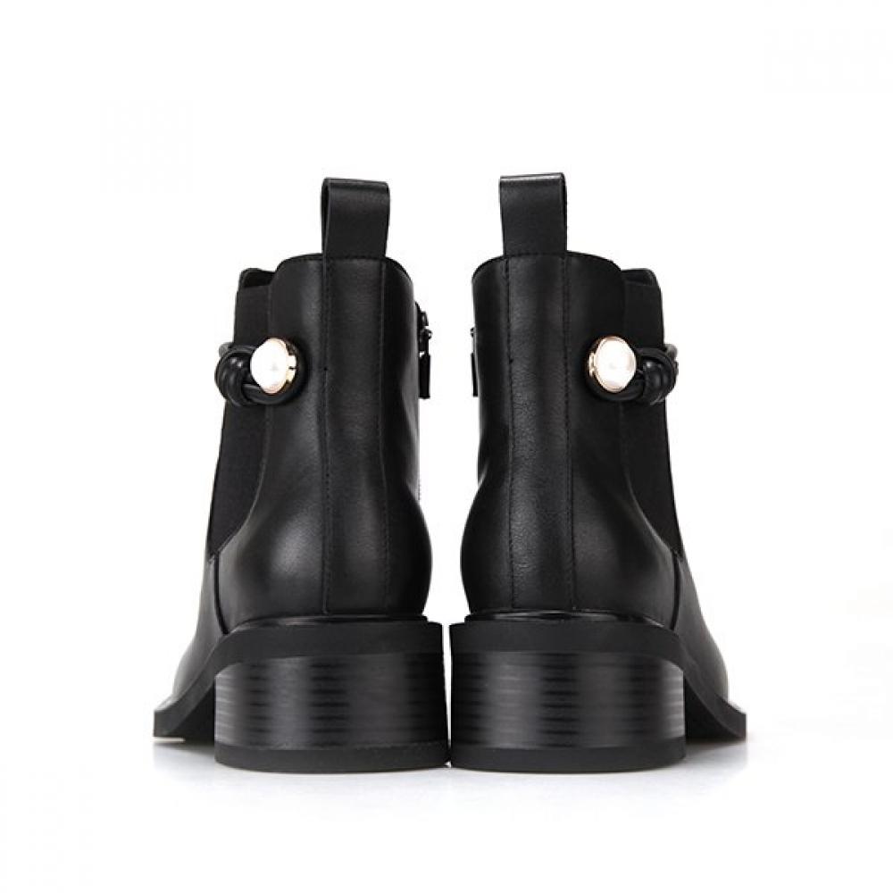 Barbara Leather Jewelry 5cm Ankle Boots Bbg863bk