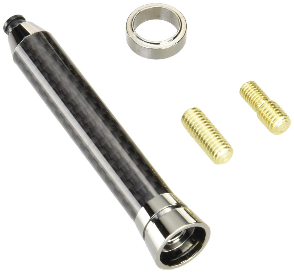 Fortune JDM Real Carbon Telescopic Antenna 208 Black Carbon Fiber with Black Rod and Black Bottom JCB-0208BB