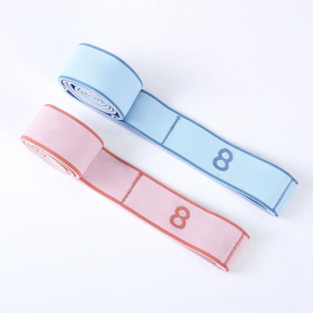Yoga Training Fitness Resistance Bands 8/10/12 Grid Auxiliary Stretching Belt  Loop Yoga Pilates