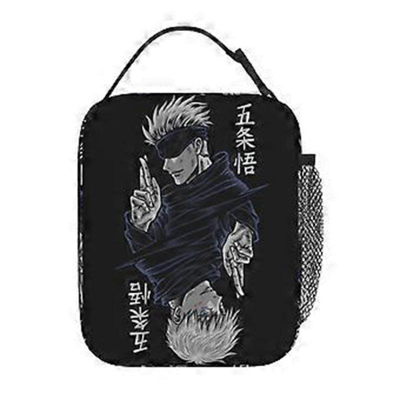 Spell Battle Printed Portable Student Lunch Bag Outdoor Bento Bag Insulated Lunch Box Bag Spell Return Battle