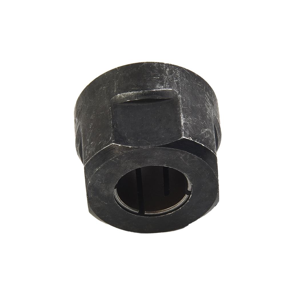 1 st Spännhylsmutter 13MM Metall 1/2" Sänksågdelar 22,5*27mm Svart Ny