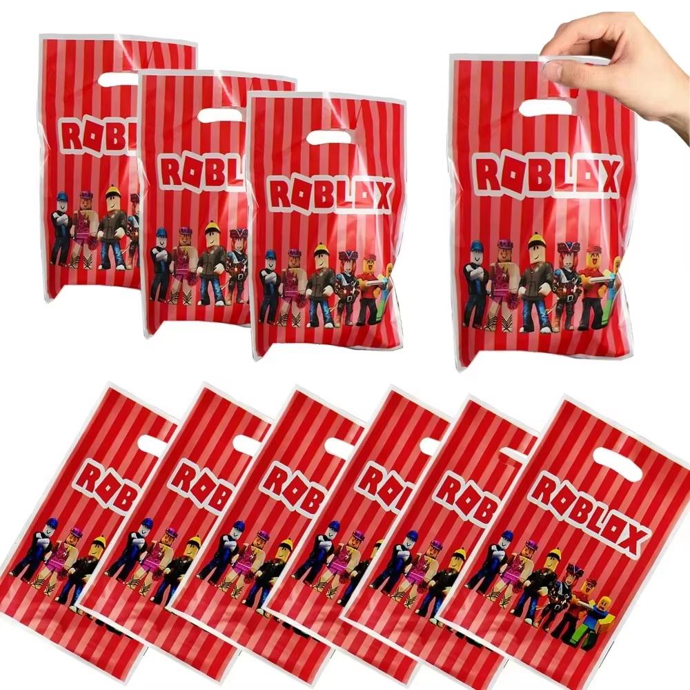 Roblox Theme Children's Birthday Party Favors Gift Bags Slap Bracelets  Wristbands Balloons Stickers Tattoo Stickers Decorations