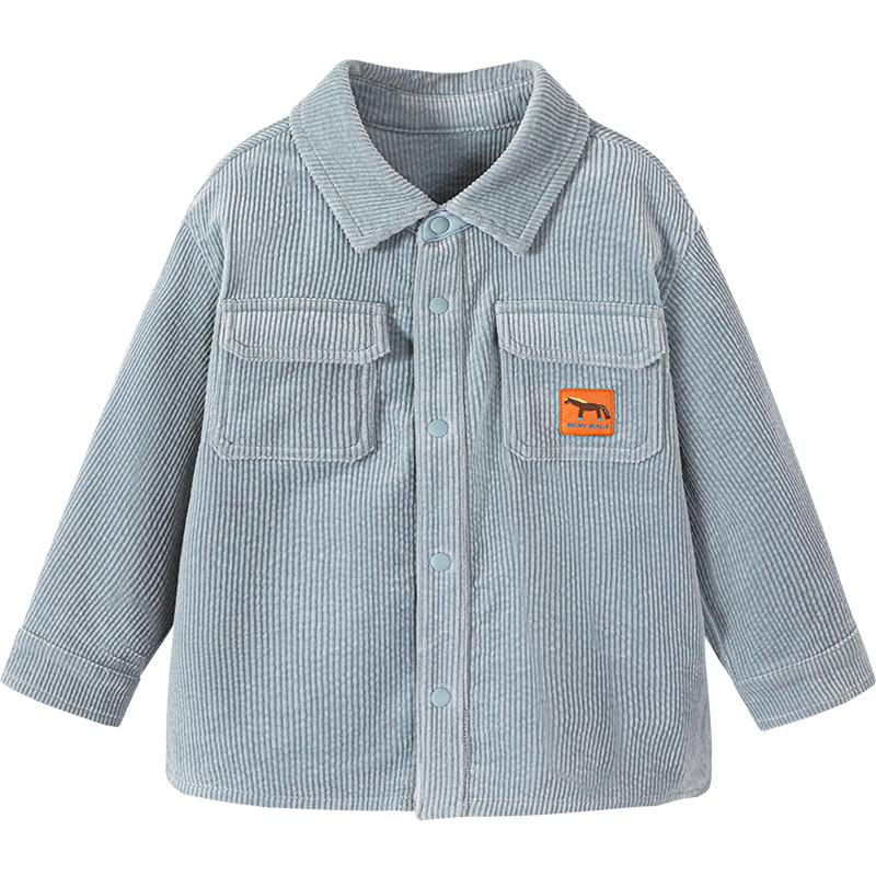 Boys  Soft Corduroy Turn-Down Collar Jacket 130