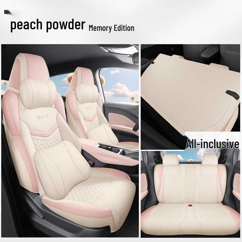 Breathable Fabric Linen Car Seat Covers for BYD Seagull (Five-Seater, Universal Fit)