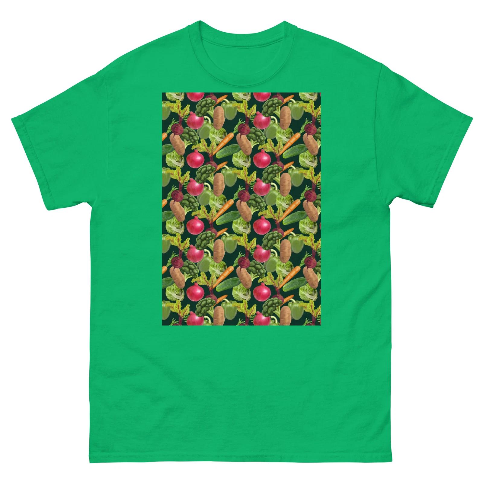 

Vegatables Pattern T Shirt 4XL