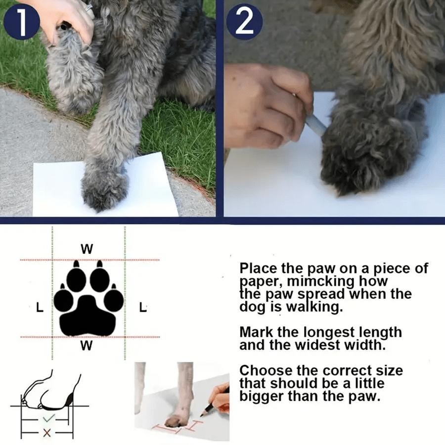 4pcs/Set Waterproof Pet Dog Shoes Chihuahua Anti-Slip Rain Boots Footwear for Small Cats Dogs Puppy Dog Pet Booties