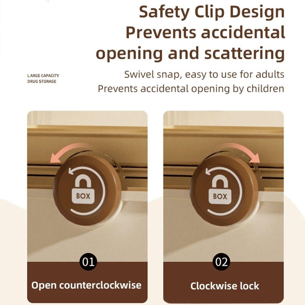 Large Capacity Medicine Box Multi-Layer Jewelry Nail Polish Organizer  Home