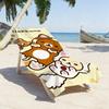 Cartoon Cute R-Rilakkuma-S Cute Towel Sports Quick Dry Travel Camping Gear Sandproof Soft Light Large Beach Towel