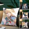 Songque Animated Game HHonkai Impact Rd Pillow Case Fashion Square Pillowcase Bedroom Sofa Room Ins Decoration Leisure