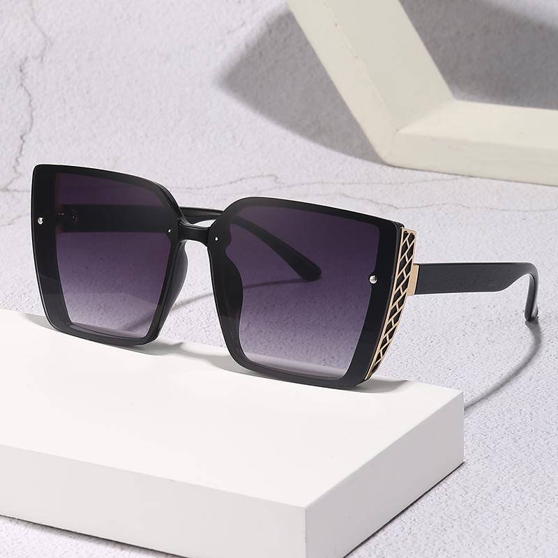 Ultra-light Large Frame Sunglasses For Women With High-end Ultraviolet Rays And Large Face Slimming Trendy Sunglasses 1033