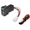 Auto 2 Port RApid- USB Charger For Toyota- For 4Runner/Prado- 120 Series 2003~2009 For Land Cruiser- 100 Series 1998~2007