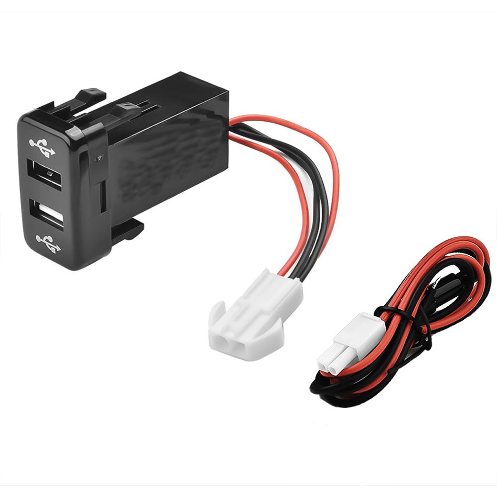 Auto 2 Port RApid- USB Charger For Toyota- For 4Runner/Prado- 120 Series 2003~2009 For Land Cruiser- 100 Series 1998~2007