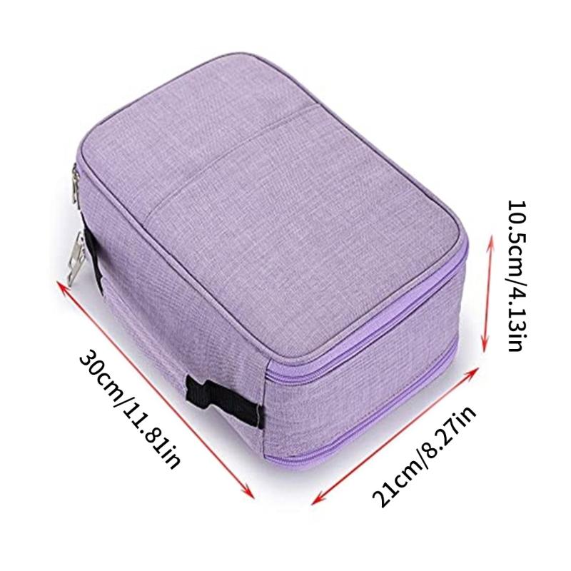 Trousse à crayons 300 emplacements Grande capacité Sac à stylos Sac de rangement pour crayons de couleur Organisateur de crayons Porte-crayons de couleur