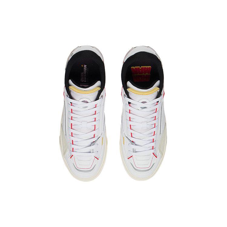 Li Ning Marvel X  Weiwu 180 Low Reflective Low-Top Sneakers Iron Man Special Edition Men Sneakers White AECS065-1