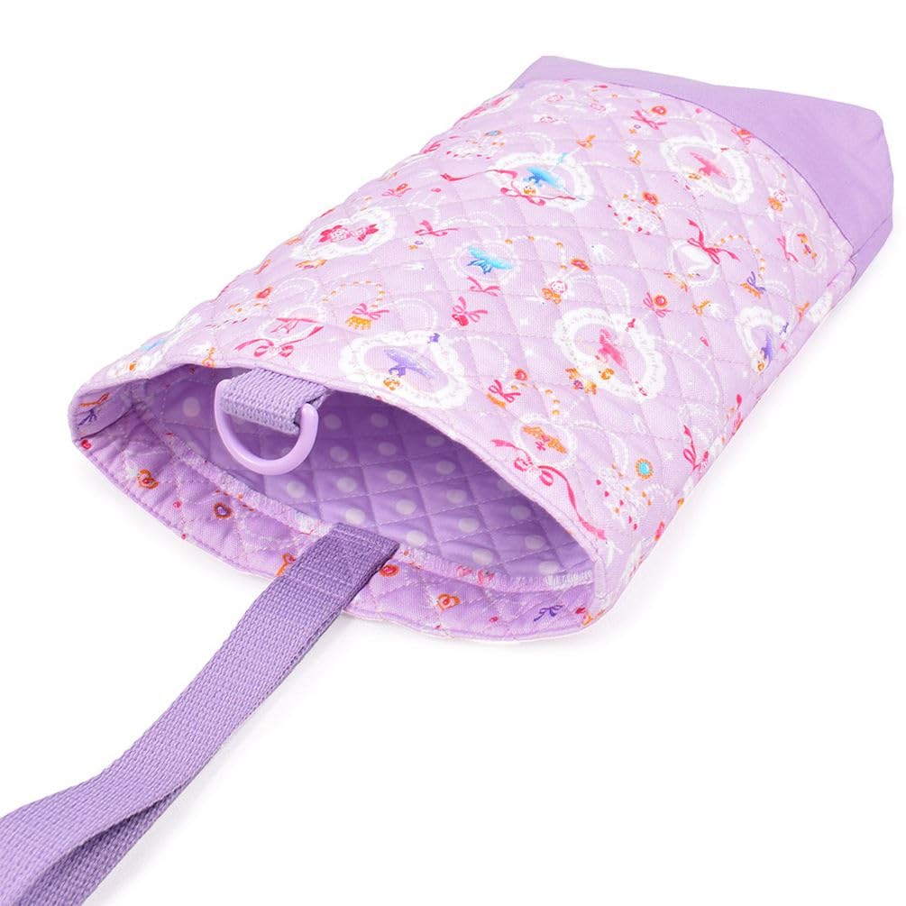 COLORFUL CANDY STYLE Shoe Case with Gusset for Indoor Shoes Elementary School Nursery School Entry Pretty Ballerina with Lace Pattern N3238700 Girls,