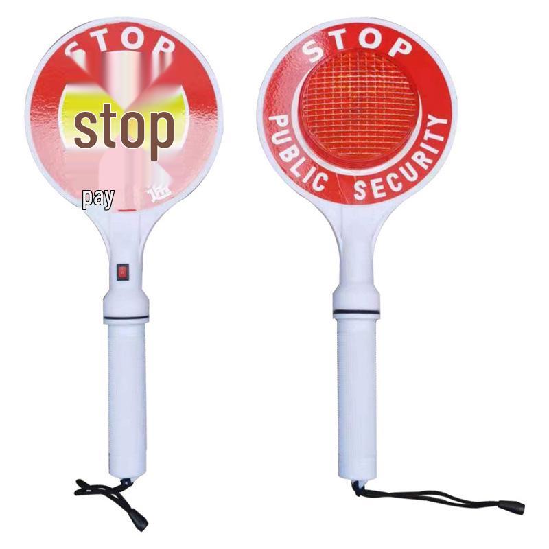 Rechargeable LED Traffic Warning Baton - Emergency Flashing Light Stick for Outdoor Use