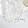 U-shaped Baby Cotton Bibs Waterproof Floral Baby Drooling Bibs Feeding Lace Saliva Towel Cloths Neck Wear Accessories
