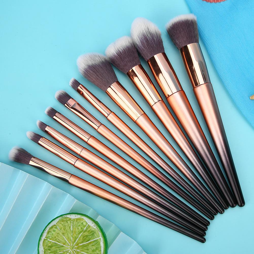 10pcs Makeup Brushes Set Face Blush Powder Eyeshadow Lip Brush Buty Tool
