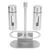 Stainless Steel Condiment Seasoning Container Pots Set with Spice Rack for Dining Room Supplies