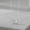 S999 Sterling Silver Butterfly Necklace Women Cubic Zirconia Fine Jewelry Necklaces Anti Tarnish Romantic Gift