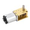 12V DC Worm Gear Motor Strong Bearing Large Torsion Low Noise Single Shaft Reduction Motor with Base for Ovens Robot 27RPM
