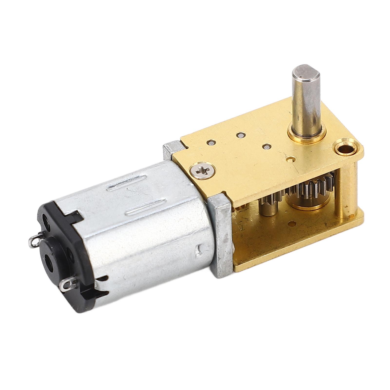 Wormwielmotor   Geborsteld  12V   Reductie 1 As met Vaste Zitting
