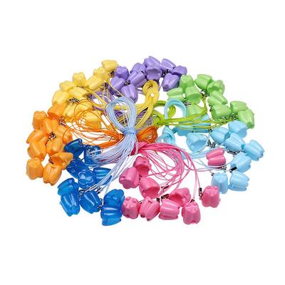 10 piezas/Paquete Organizador de Caja para Dientes de Bebé Caja de Diente de Leche para el Hada de los Dientes Caja de Almacenamiento de Dientes con Collar Souvenirs Regalo Caja de Almacenamiento de Dientes