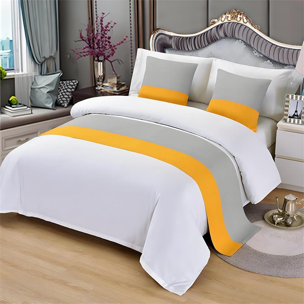 Premium Long Bed Banner Bed with Towel Modern Home Beds End Towel, Hotel Specific Pillow Cover, Light Luxury Bed End Towel