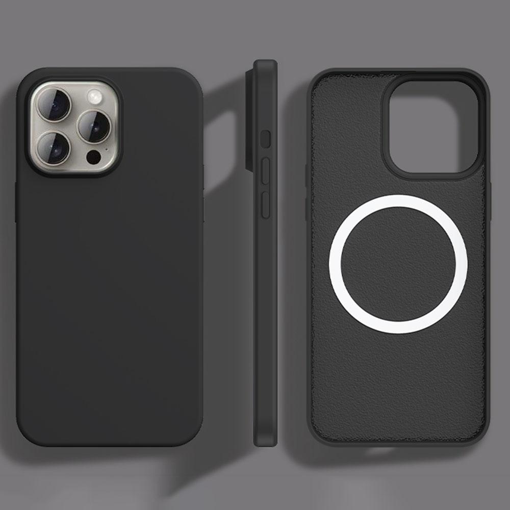 For iPhone 14 Pro Case Compatible with MagSafe Ultra Thin Liquid Silicone + PC Phone Cover